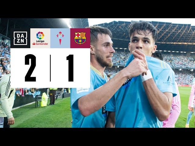 El Celta de Vigo se salva en la última jornada derrotando al campeón de la liga el Fútbol Club Barcelona
