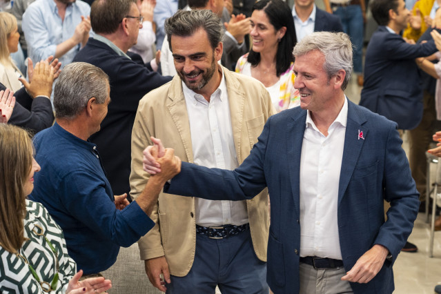 El presidente de la Xunta y del PPdeG, Alfonso Rueda, preside la junta directiva provincial en A Coruña