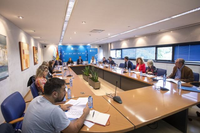 O director do Instituto Galego de Promoción Económica (Igape), Fernando Guldrís, preside a reunión do Comité Executivo de Política Industrial.