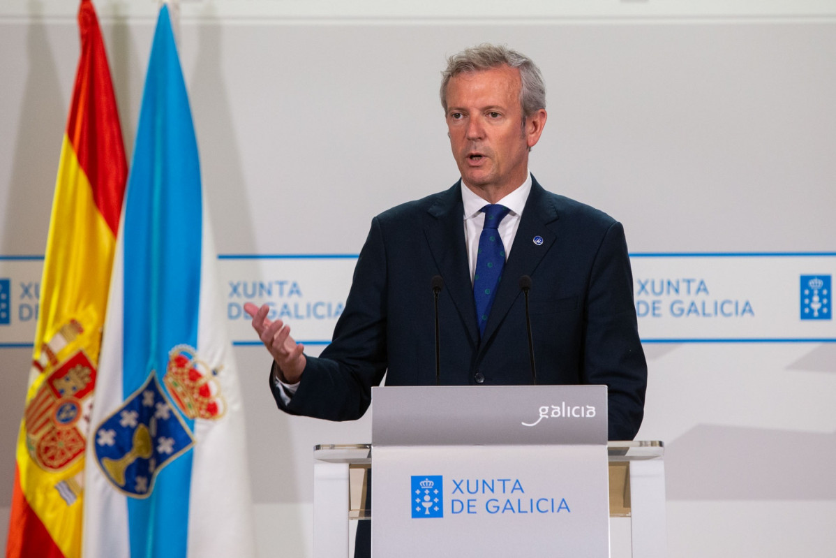 O presidente da Xunta, Alfonso Rueda,  comparecerá ante os medios de comunicación.     foto xoán crespo