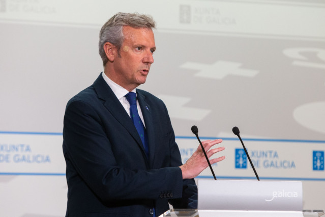 O presidente da Xunta, Alfonso Rueda,  comparecerá ante os medios de comunicación.     foto xoán crespo