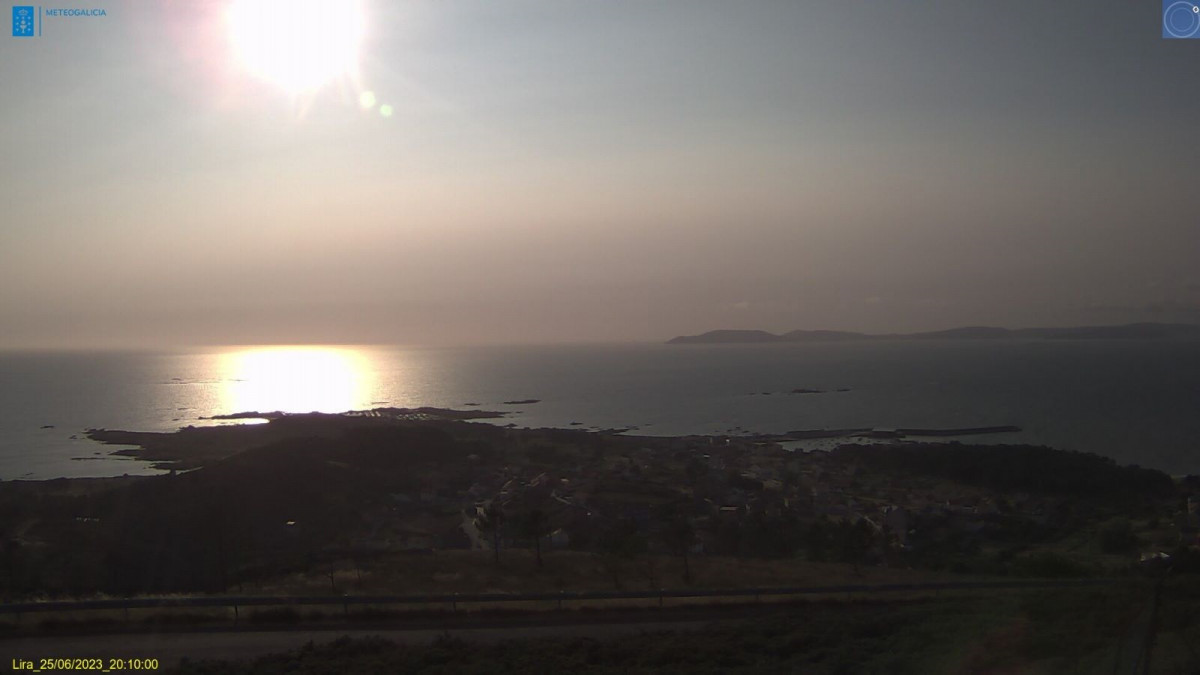 Imagen de la nube de humo procedente de Canadá.