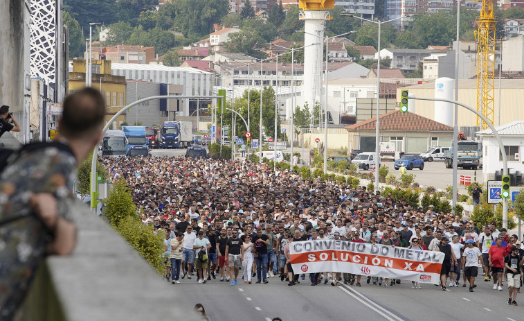 (VÍDEOS) Se recrudece la huelga del metal en Pontevedra, donde habrá dos jornadas más de huelga