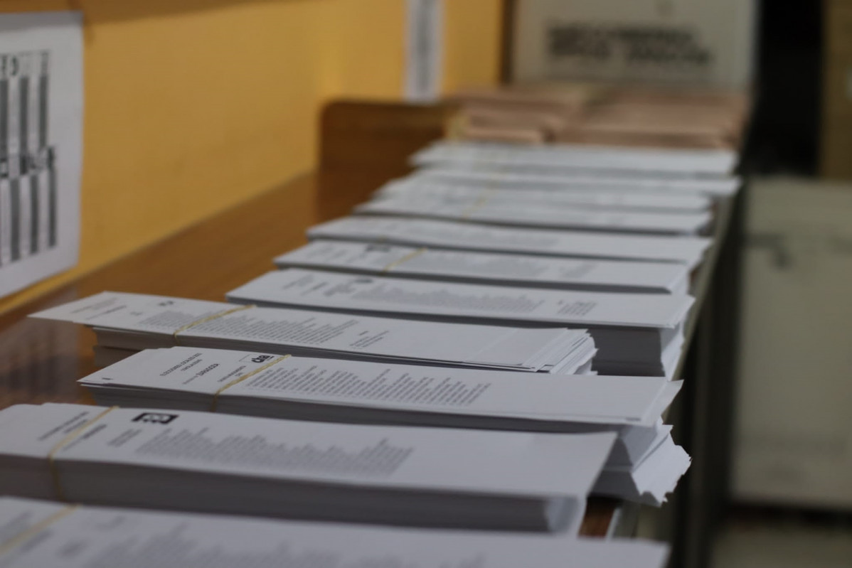 Archivo - Papeletas elecciones municipales.