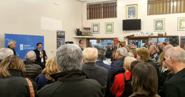 El secretario xeral da Emigración, Antonio Rodríguez Miranda, en una visita a Buenos Aires.