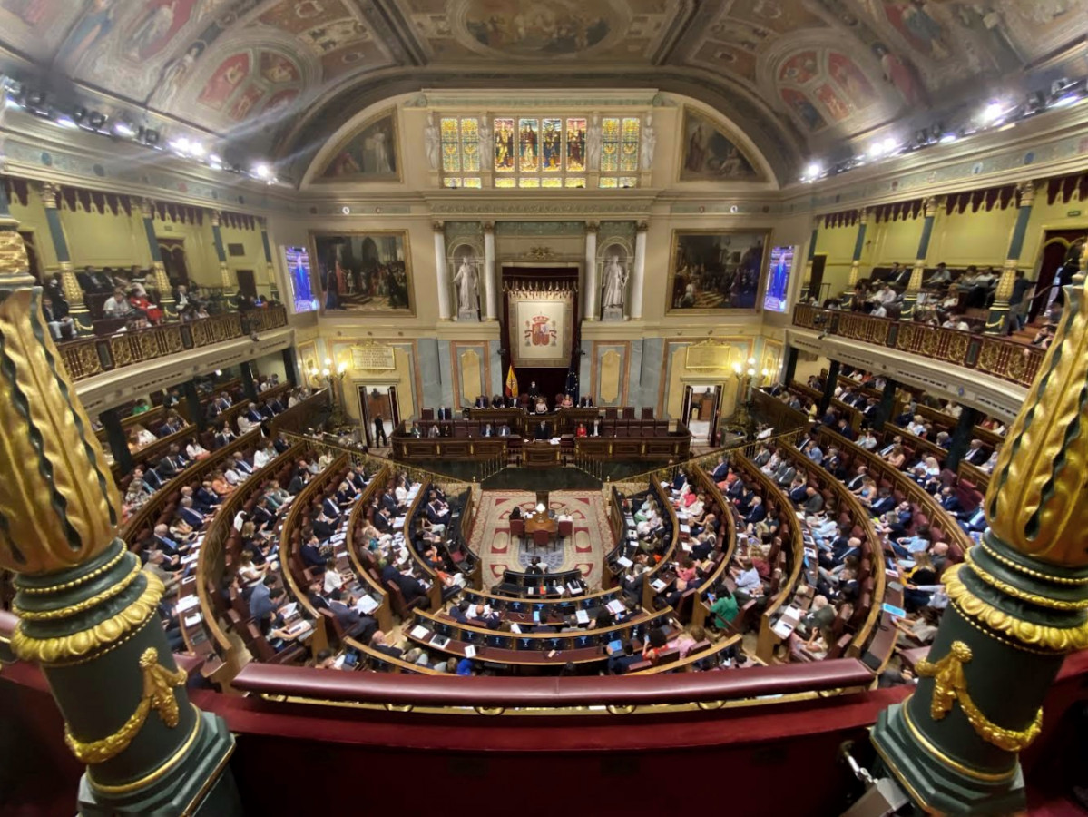 Archivo - Hemiciclo del Congreso de los Diputados durante la primera jornada de la 26 edición del Debate sobre el Estado de la Nación, en el Congreso de los Diputados, a 12 de julio de 2022, en Madr