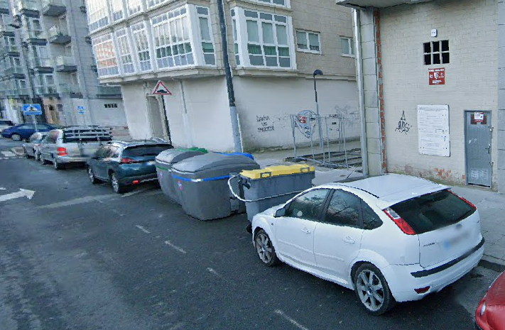 Calle revoluciu00f3n francesa de A Coruu00f1a en una imagen de Google Street View