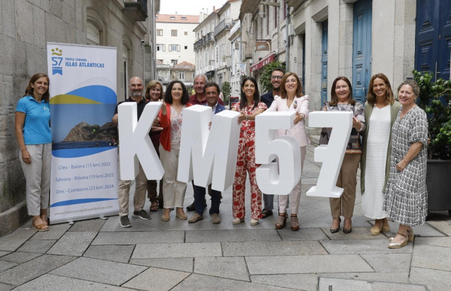 Presentación de la prueba deportiva Triple Corona Illas Atlánticas en Vigo.