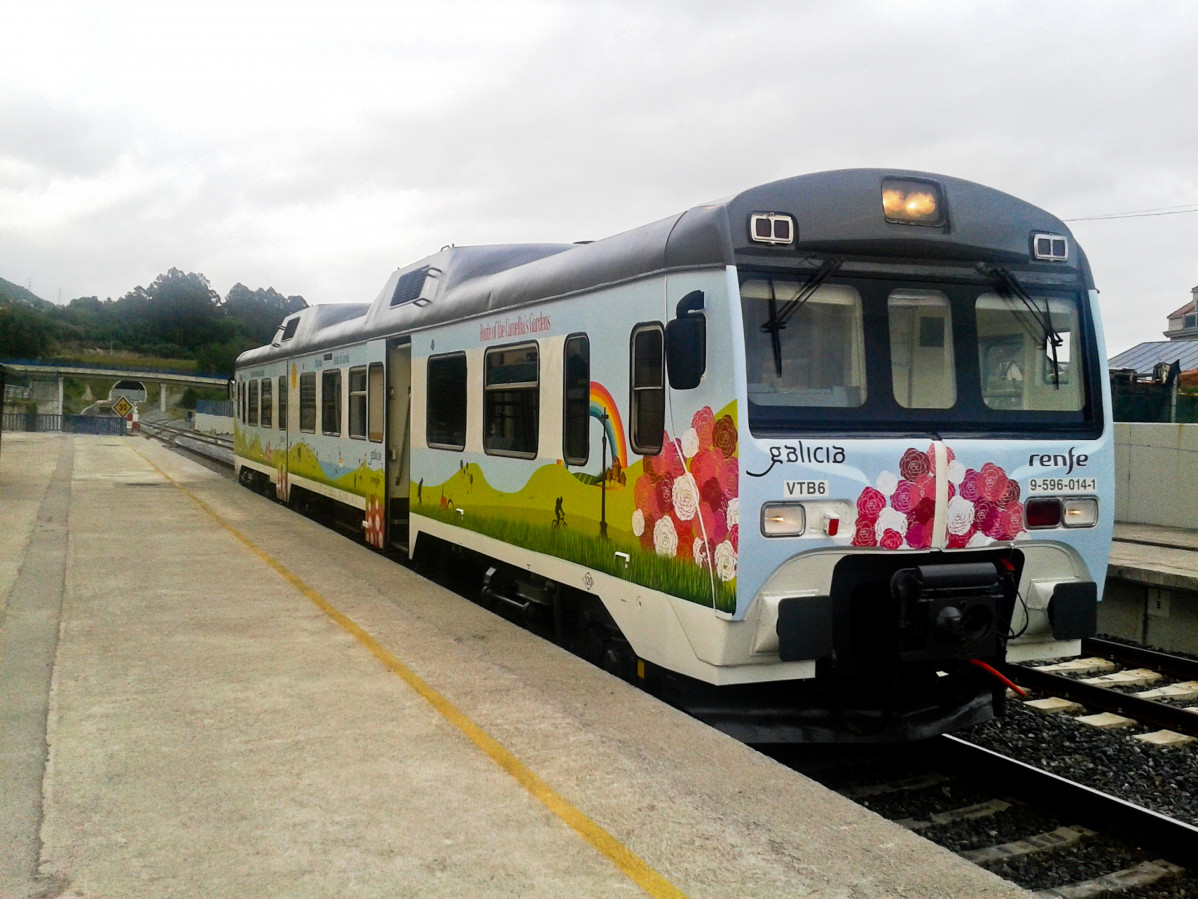 Tren turu00edstico de las Camelias en Flor en una foto de la Xunta