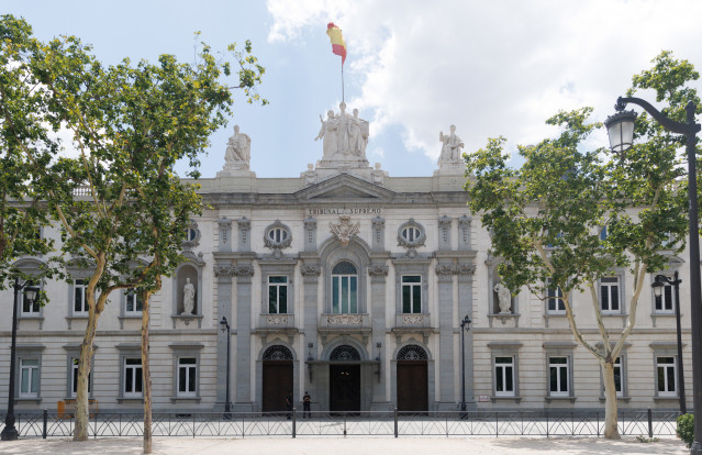 Fachada del Tribunal Supremo, a 7 de julio de 2023, en Madrid.