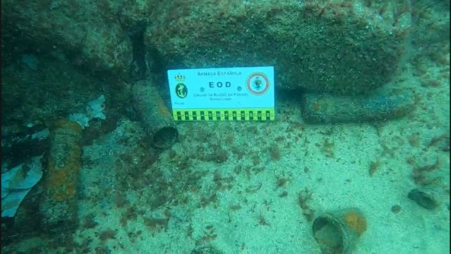 Municiones localizadas en Bizkaia.