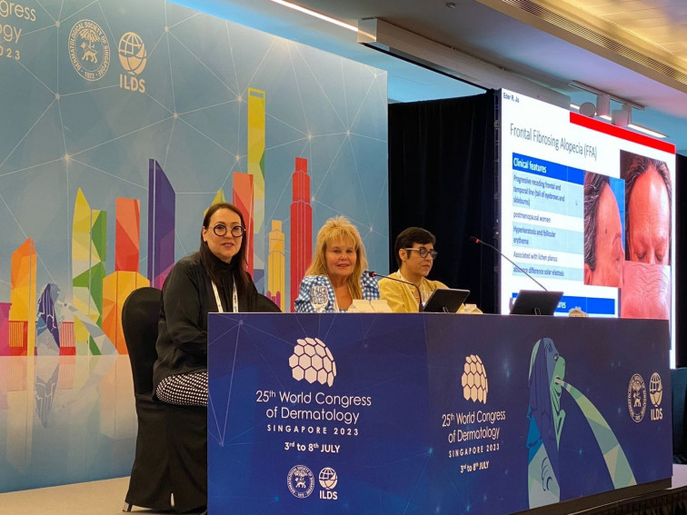 La responsable de Dermatología del Hospital Vithas Vigo, ponente en el XXV congreso mundial celebrado en Singapur