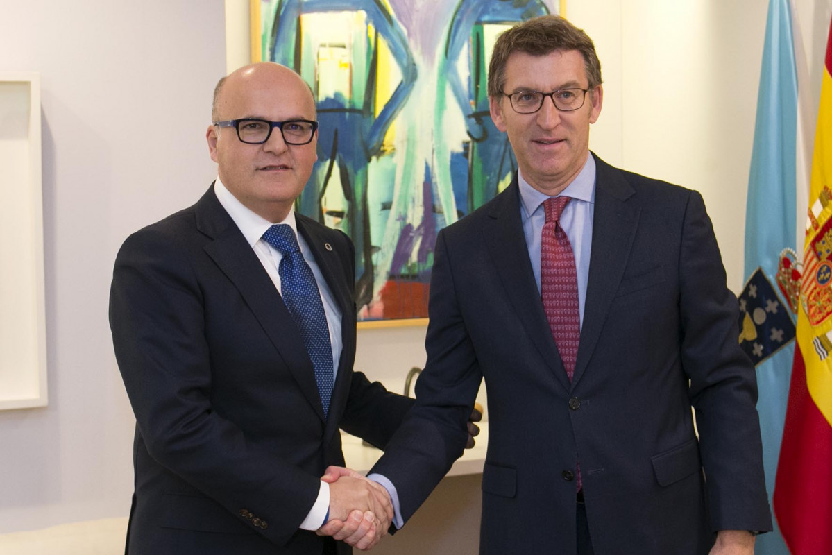 Baltar y Feiju00f3o en una foto de archivo cuando el de Os Peares era presidente de la Xunta