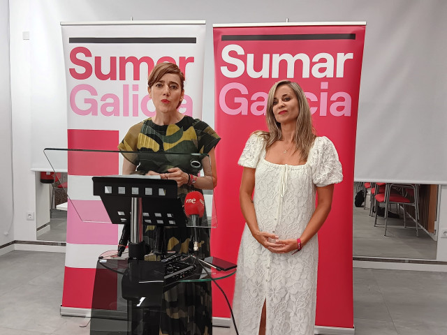 Las diputadas electas de Sumar por A Coruña y Pontevedra, Marta Lois y Verónica Martínez Barbero