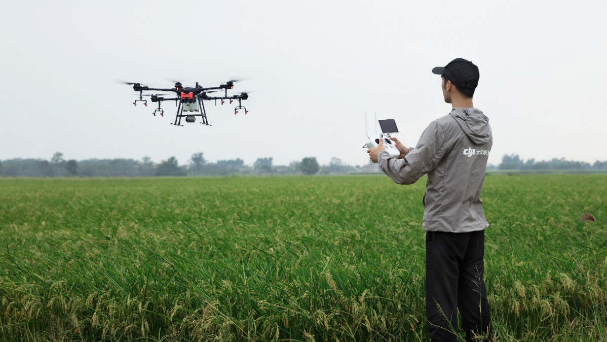 Dron agricola en una imagen de pxfuel
