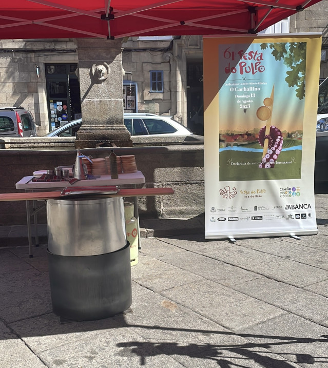 Presentación de la Festa do Pulpo do Carballiño en Santiago de Compostela.