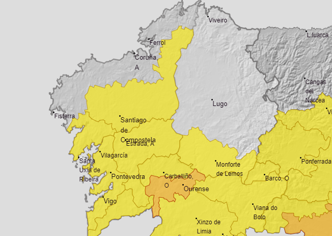 Mapa de alertas por calor para el martes segu00fan AEMET