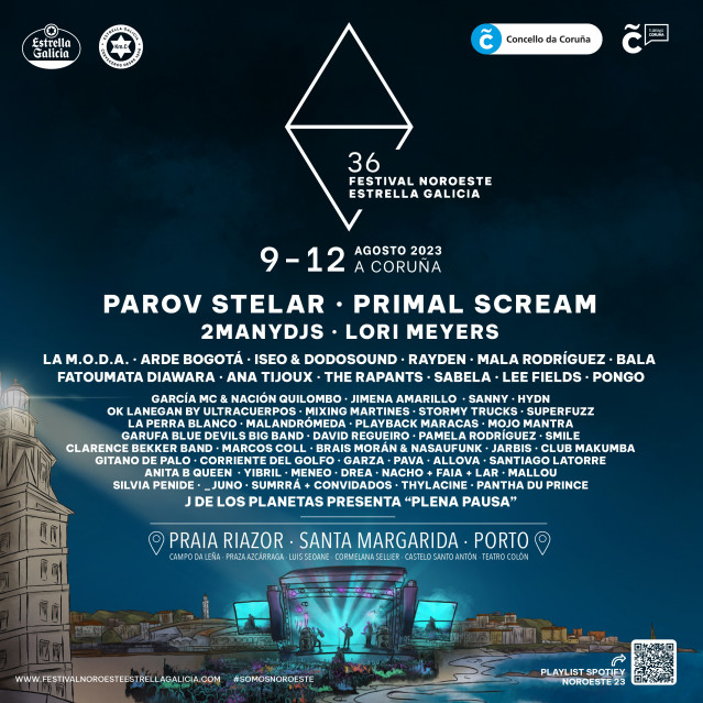 Cartel del Festival Noroeste Estrella Galicia 2023