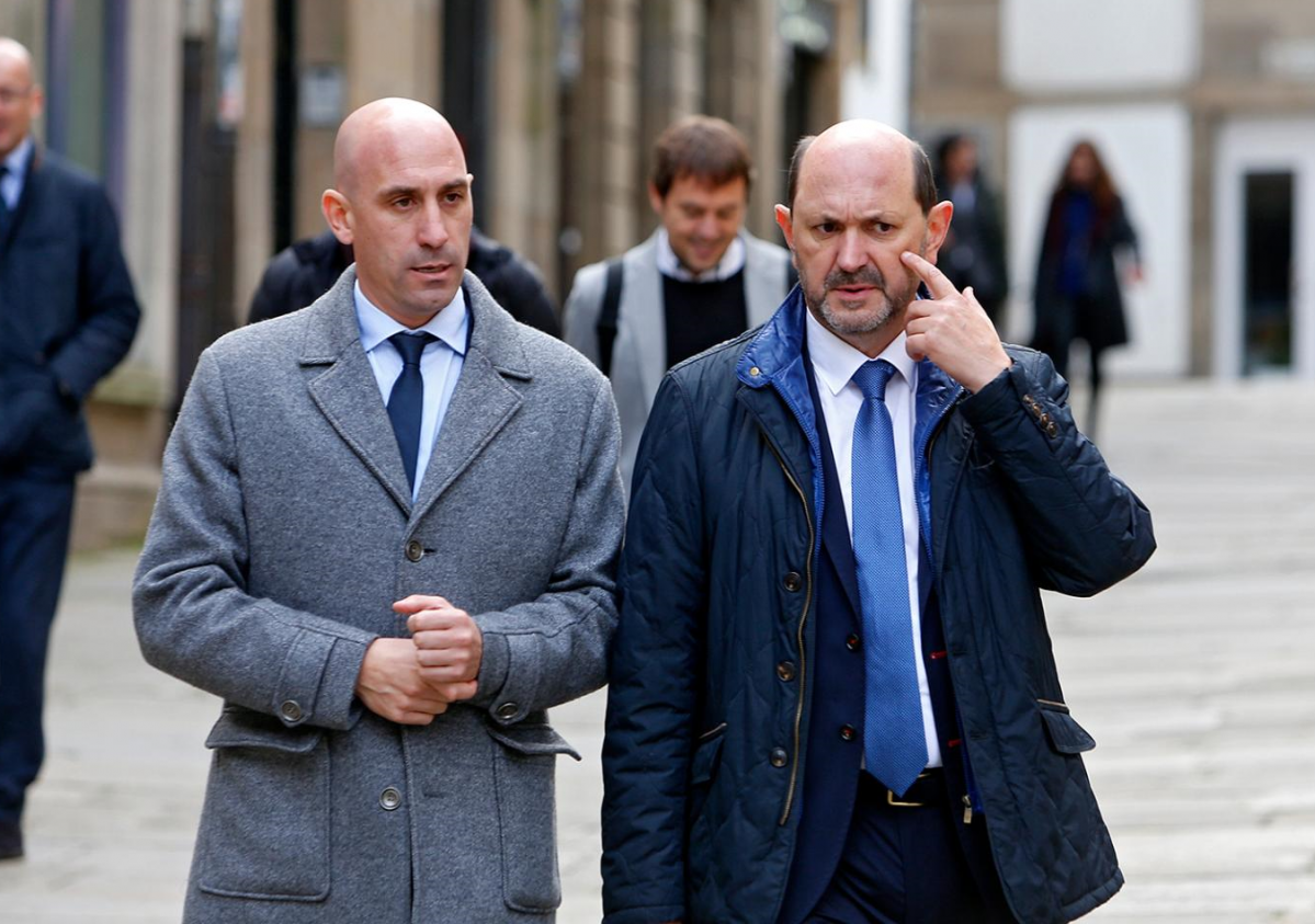 Rubiales y louzan juntos