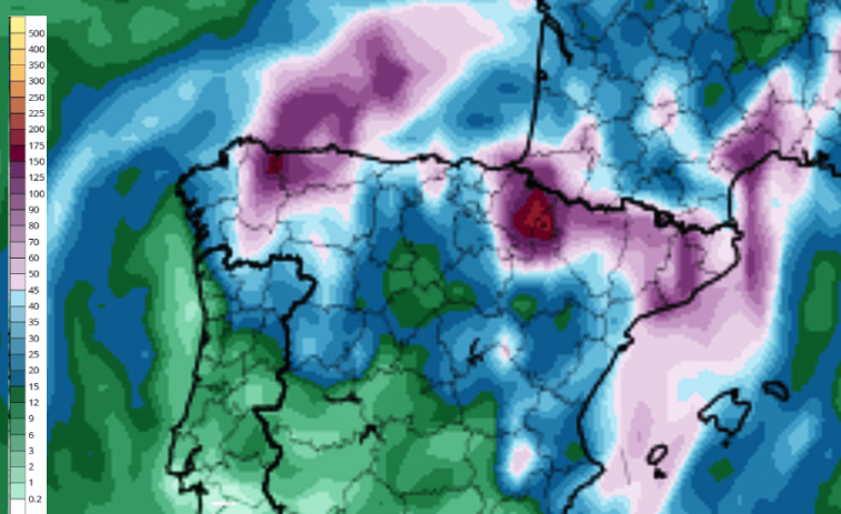 Una DANA podría dejar muchísima lluvia en parte de Galicia en los próximos días