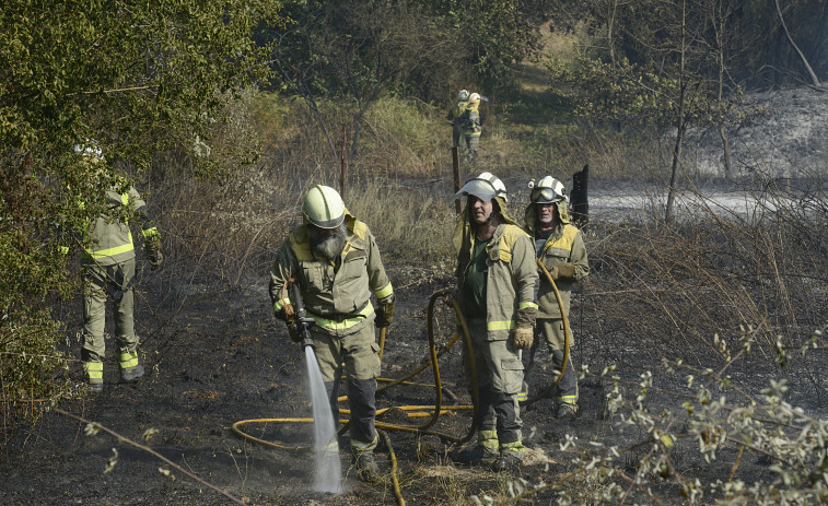Extinguido el conato de incendio forestal de la localidad ourensana de Rubiá