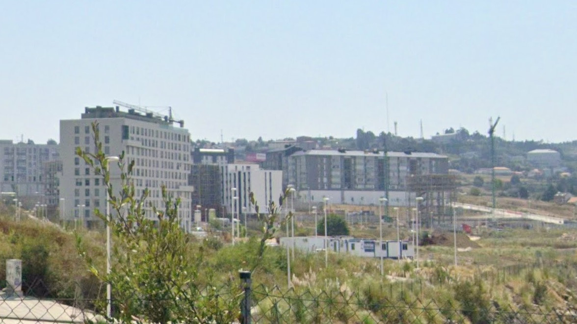 Urbanizaciu00f3n de Xuxu00e1n vista desde el barrio de Eiru00eds, en A Coruu00f1a