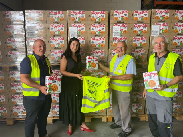 Kellogg dona más de 42.800 raciones de cereales al Banco de Alimentos de Rias Altas para ayudar a retomar la actividad tras el vera