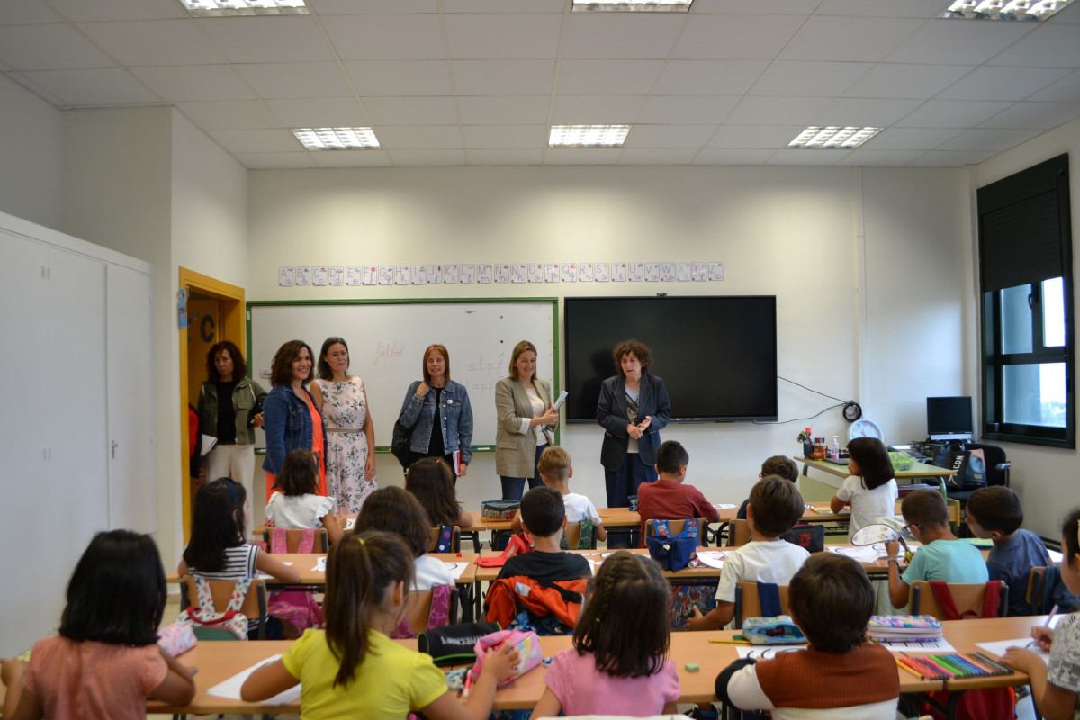 Visita al CEIP Quiroga Palacios.