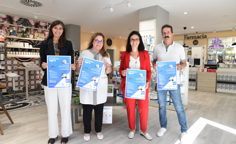 Las famarcias de Pontevedran ponen en marcha una campaña sobre la prevención y control del mosquito tigre