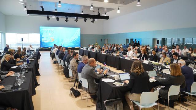45ª Reunión Anual de la NAFO, celebrada en Vigo del 18 al 23 de septiembre de 2023, para la fijación de cuotas de pesca en este caladero.