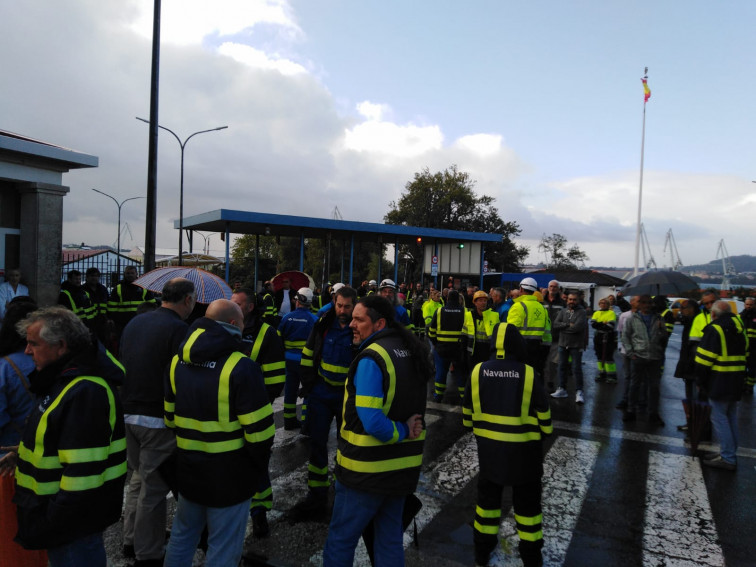 Los sindicatos retoman las protestas en Navantia y pararán a los trabajadores de la empresas axuliares que no cumplan