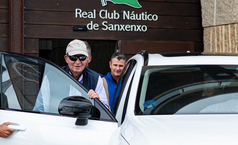 Juan Carlos I ya está en Sanxenxo para participar en la primera regata del año