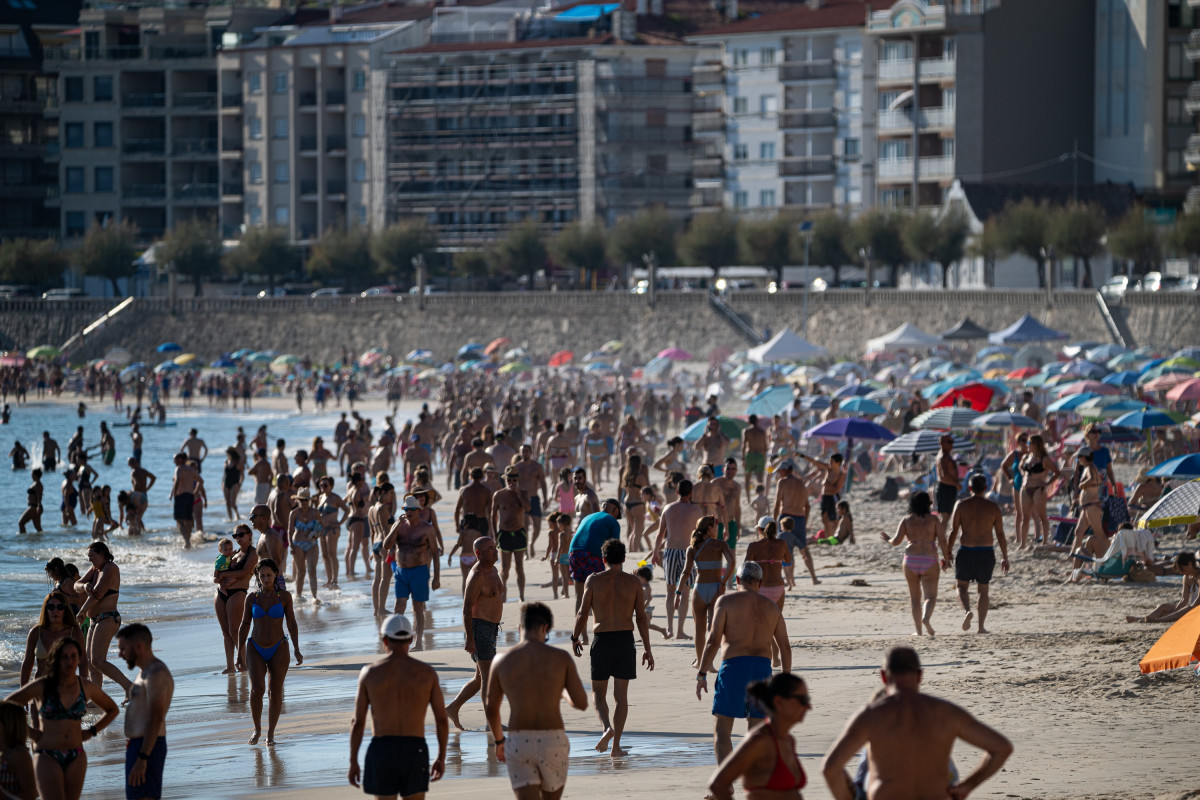 Playa de Silgar, en Sanxenxo, Pontevedra, a 30 de septiembre de 2023.