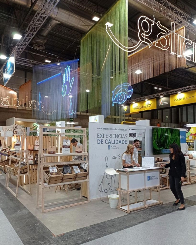 Espacio de Galicia en la feria Fruit Attraction, en Madrid