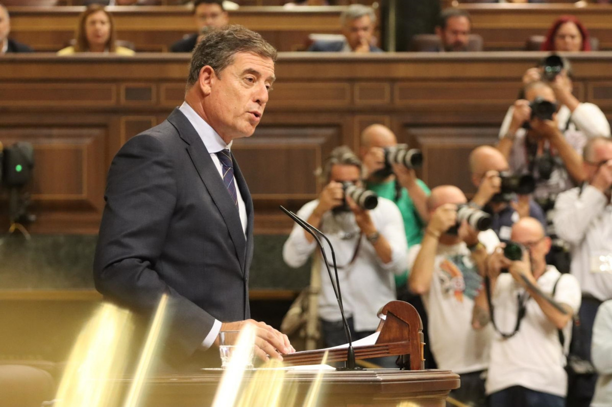 El diputado del PSOE en el Congreso por Lugo, José Ramón Gómez Besteiro, en el Congreso