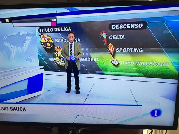 El Celta se está jugando el descenso... según TVE