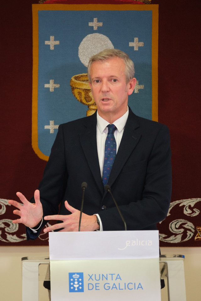 El presidente de la Xunta, Alfonso Rueda