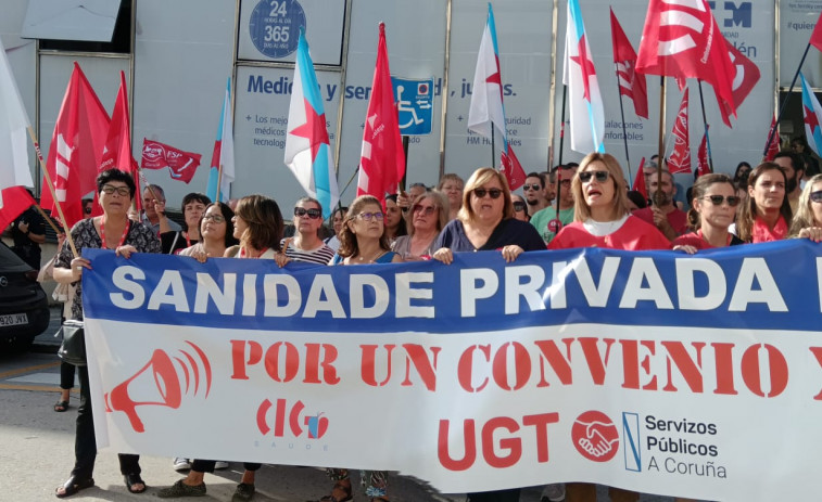 Unión de los trabajadores de la sanidad privada en A Coruña para lograr mejoras laborales