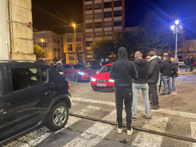 Piquetes impiden la entrada de trabajadores de auxiliares a las instalaciones de Navantia Ferrol, a 16 de octubre de 2023.