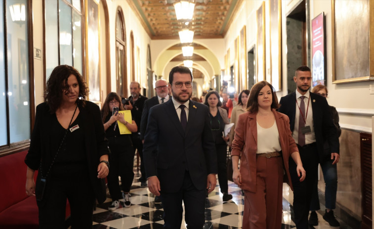 Pere Aragonès acusa en el Senado del uso del 