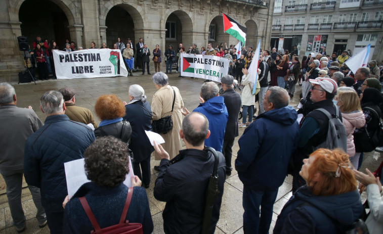 Varias localidades gallegas se manifiestan en favor de Palestina
