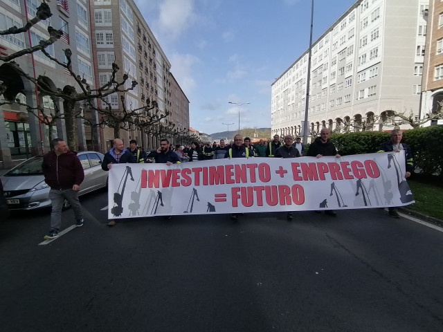Archivo - Movilización de los trabajadores de Navantia Ferrol este jueves