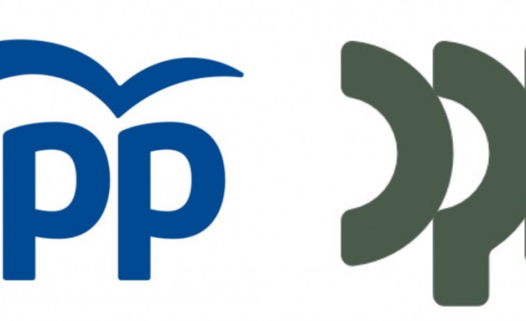 ¿Se parece el logo de la Deputación de Pontevedra al del PP? El PSOE dice que si, el PP que recuerda a puentes
