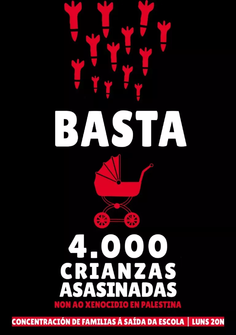 Concentracion nas escolas non ao xenocidio en palestina luns 20 novembro 2023 a4 1