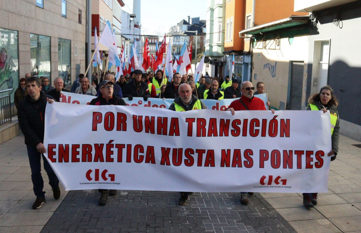 Manifestaciu00f3n de la huelga general en As Pontes