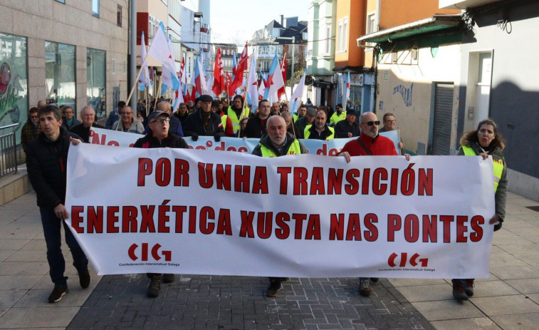 La huelga para pedir la reidustralización y una transición energética justa para gran parte de As Pontes