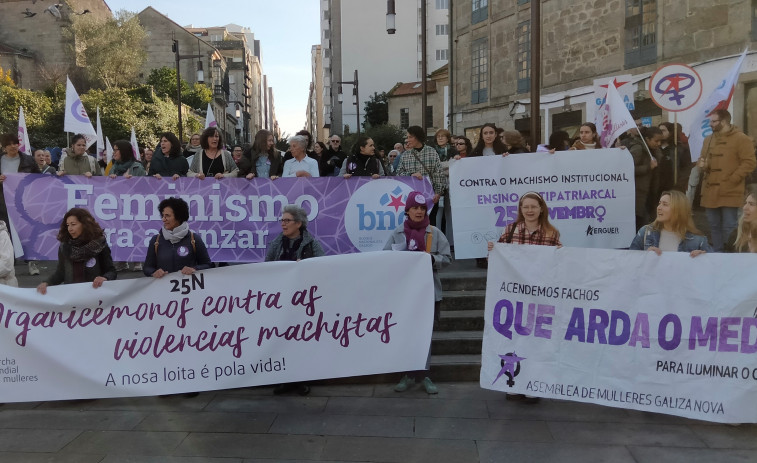Galicia se moviliza contra la violencia machista con actos y concentraciones en todo el territorio