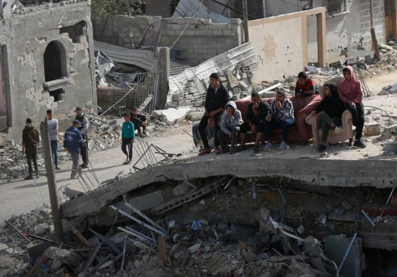 Refugiados en Gaza en una foto de la ONU