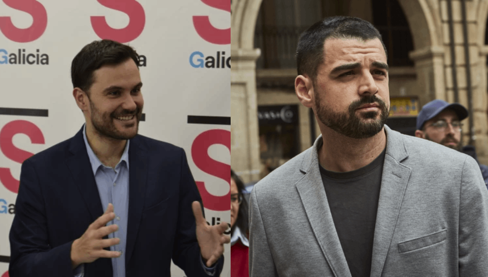 Paulo Carlos Lu00f3pez y Borja San Ramu00f3n son los portavoces de Sumar y  Podemos en Galicia