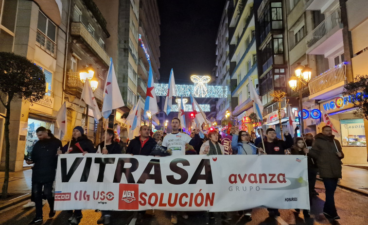 Trabajadores de Vitrasa vuelven a tomar las calles de Vigo en busca de una solución a la huelga